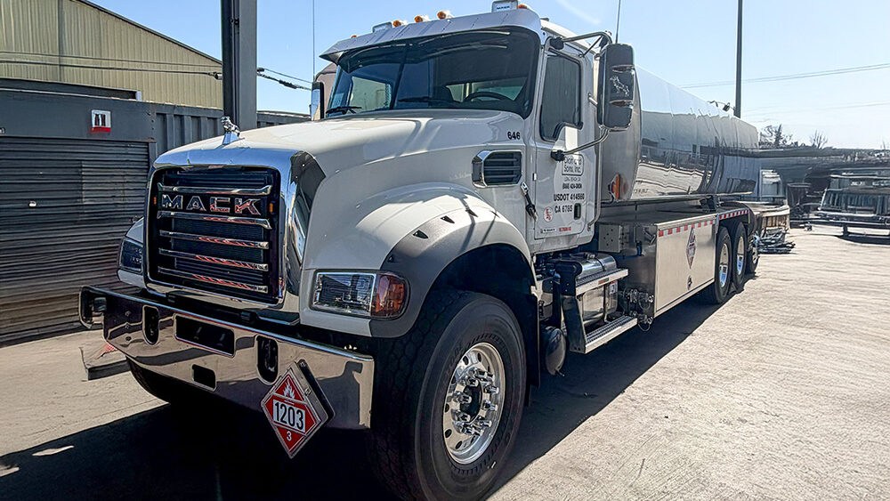 2026 Mack Granite tractors equipped with 5,000-gallon, four-compartment tanks manufactured by Westmor Industries in Shawnee, Kansas